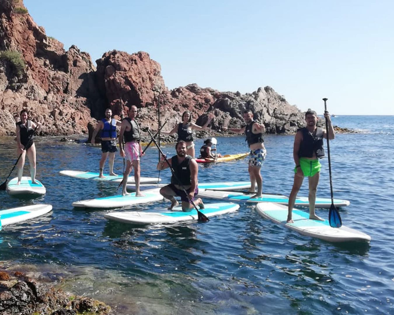 Small group paddle boarding tour barcelona