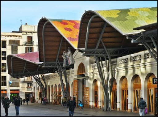 Santa Caterina barcelona markets wavey roof el born spain