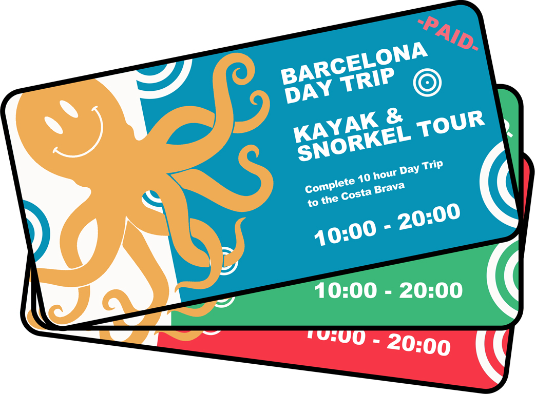 Barcelona tickets to Costa Brava Spain for water sports
