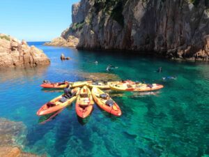 Snorkel in the deep crystal clear waters of Spain
